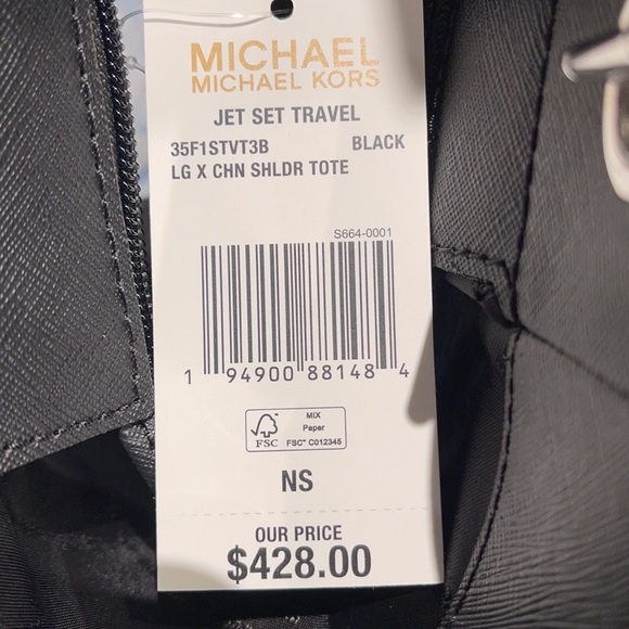 Michael Kors Jet Set Travel Large X Chain Shoulder Tote - Picture 5 of 16